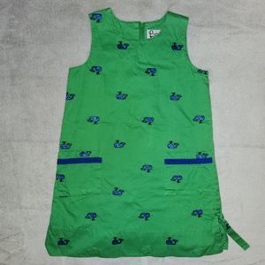 Vintage Lilly Pulitzer Girls Sleeveless Dress w/ Whales